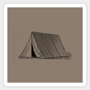 Vintage Tent Sticker